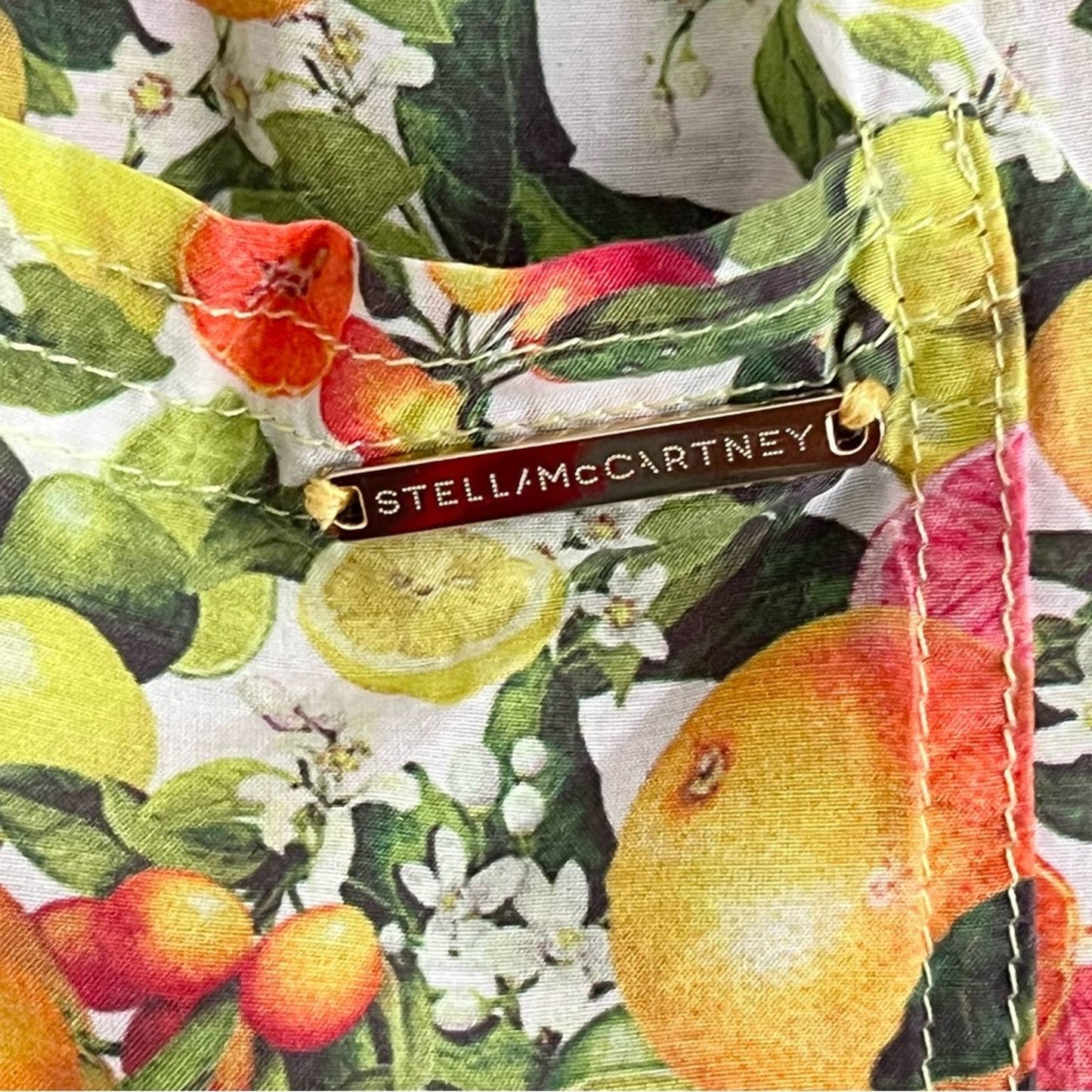Stella McCartney Iconic Citrus Print Multicolor Sleeveless Romper S\M