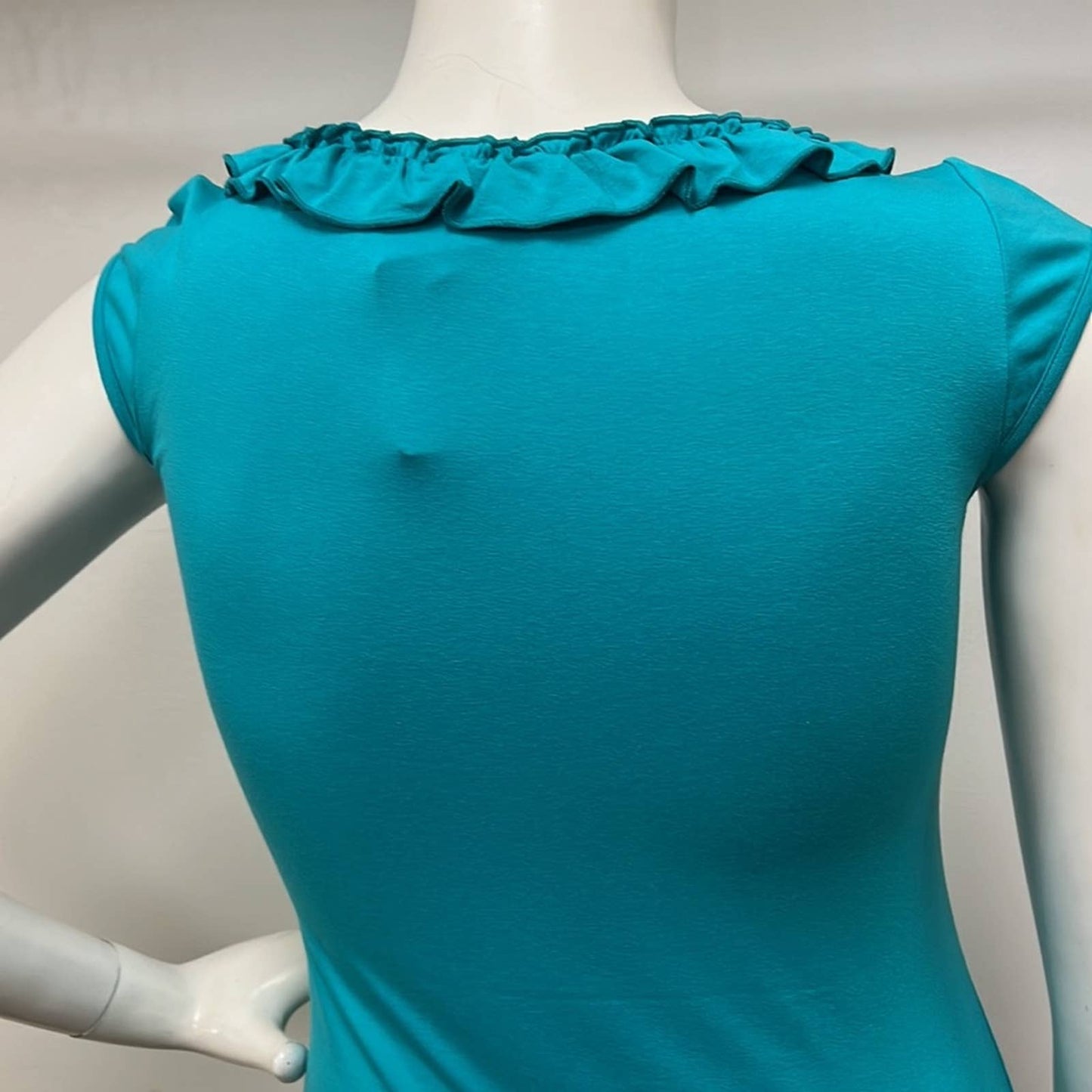 Blugirl Folies Turquoise Designer Dress 12 •Authentic