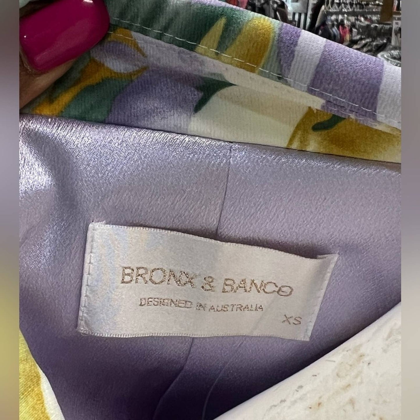 Bronx & Banco Sienna Blazer & Short Set Lavender & Multicolor Floral Print XS