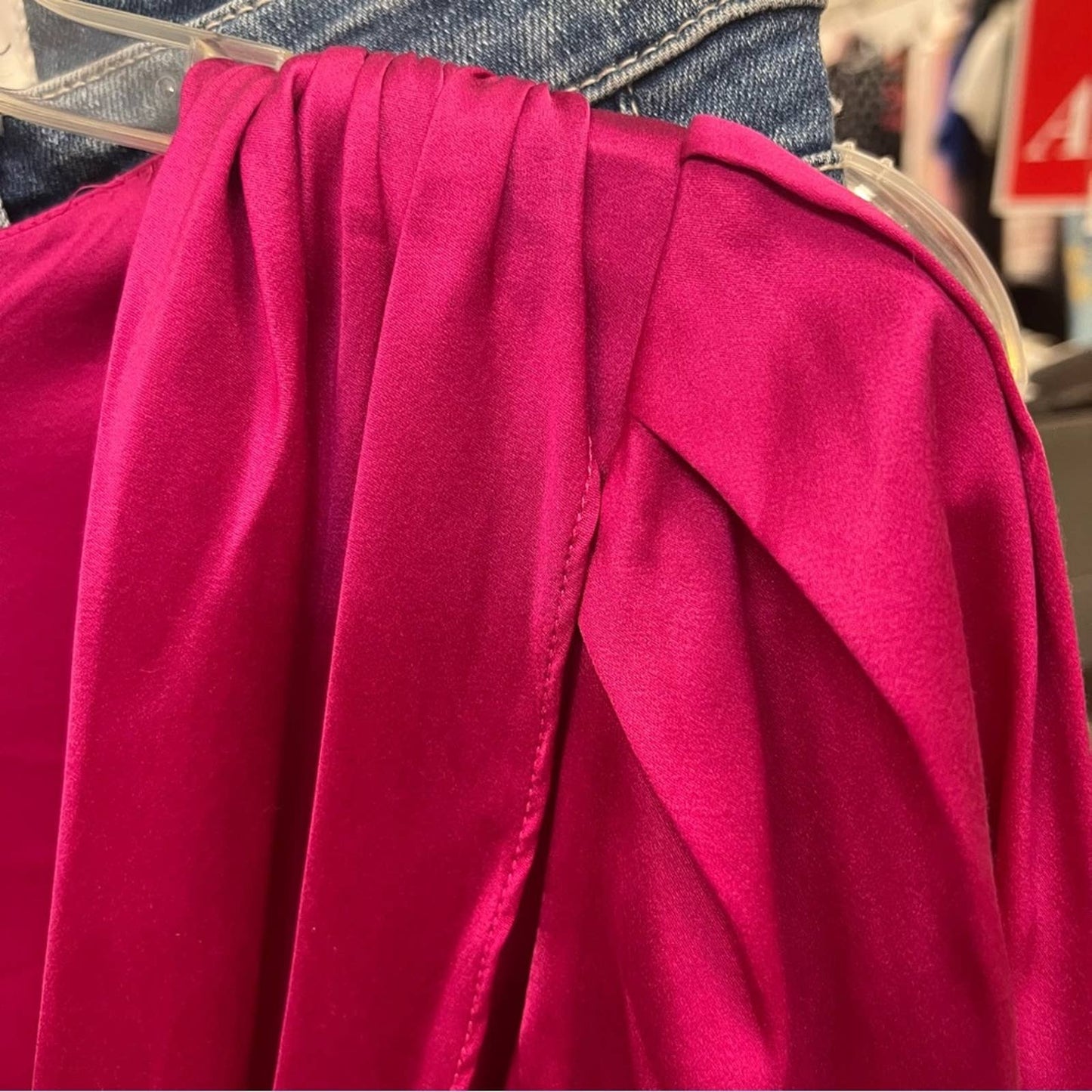 Caroline Constas New York Pink | Fuchsia Silk Bodysuit XS