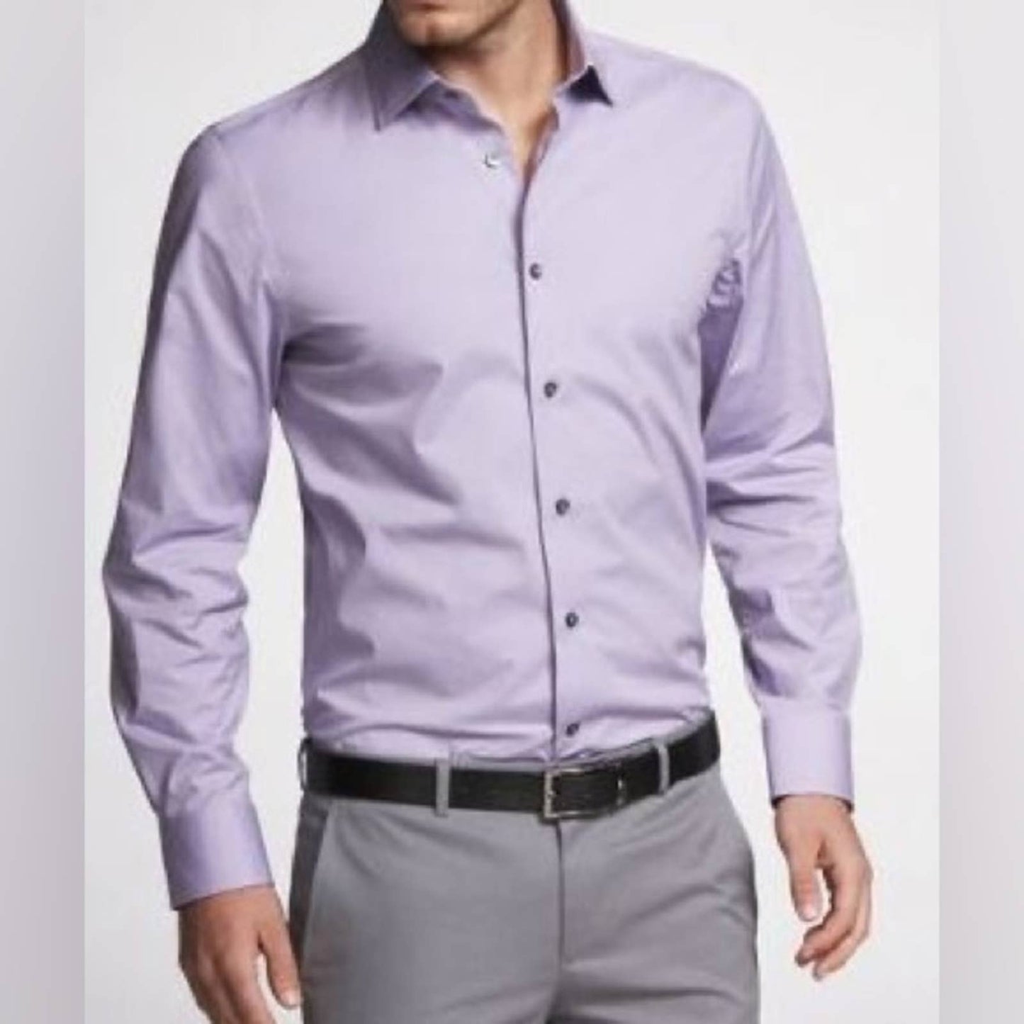 MENS: ETON • Lavender Button Down Shirt 15 1/2