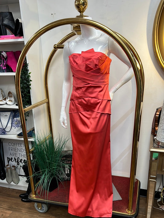 PHEOBE’s Couture Coral Strapless Gown •6