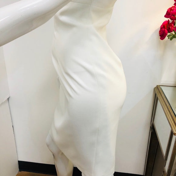 KASPER White Sleeveless Lined Dress (4)