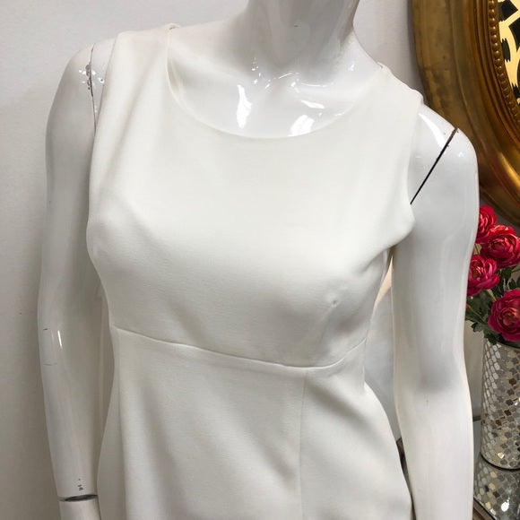 KASPER White Sleeveless Lined Dress (4)